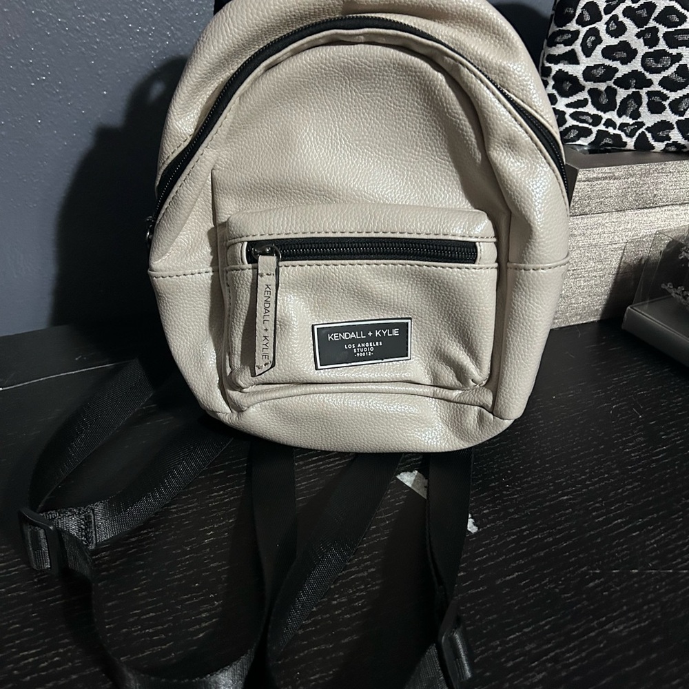 Kendall & Kylie Cream Minimalist Backpack